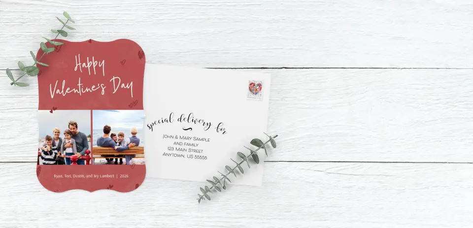 Save the Date Card with Optional Guest Addressing Service