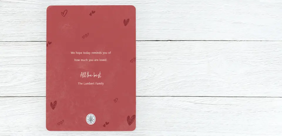 Save the Date Card Back