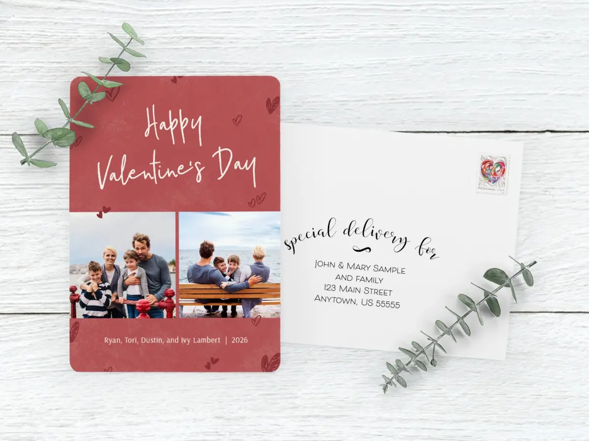 Save the Date Card with Optional Guest Addressing Service