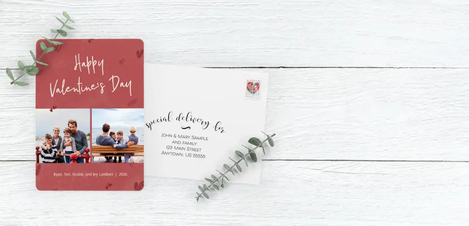 Save the Date Card with Optional Guest Addressing Service