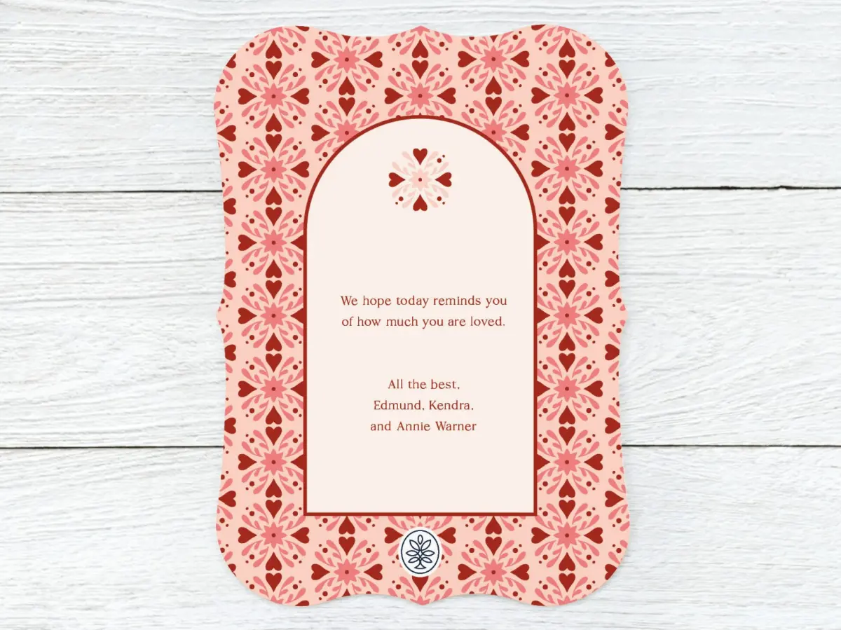 Save the Date Card Back