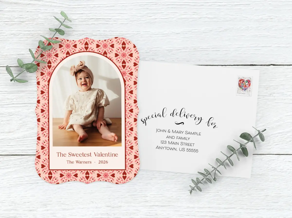 Save the Date Card with Optional Guest Addressing Service