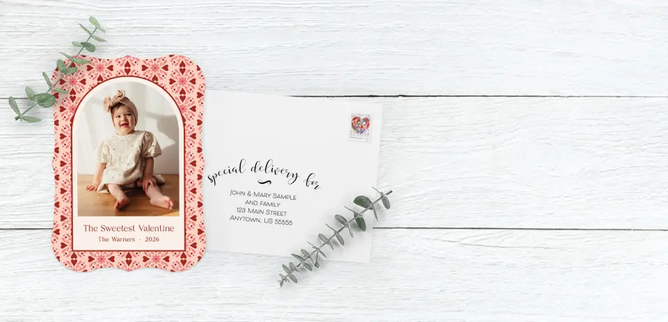 Save the Date Card with Optional Guest Addressing Service