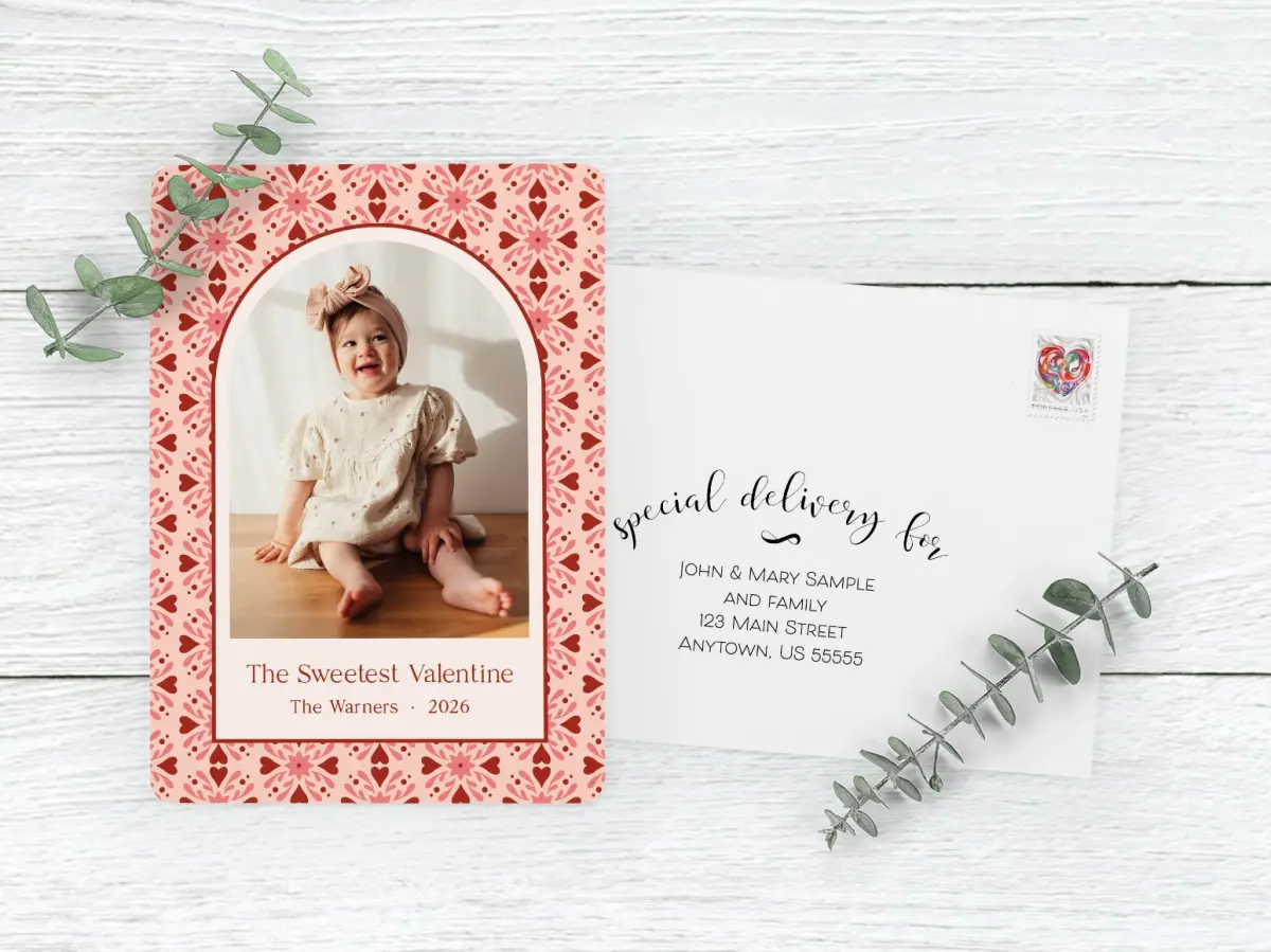 Save the Date Card with Optional Guest Addressing Service