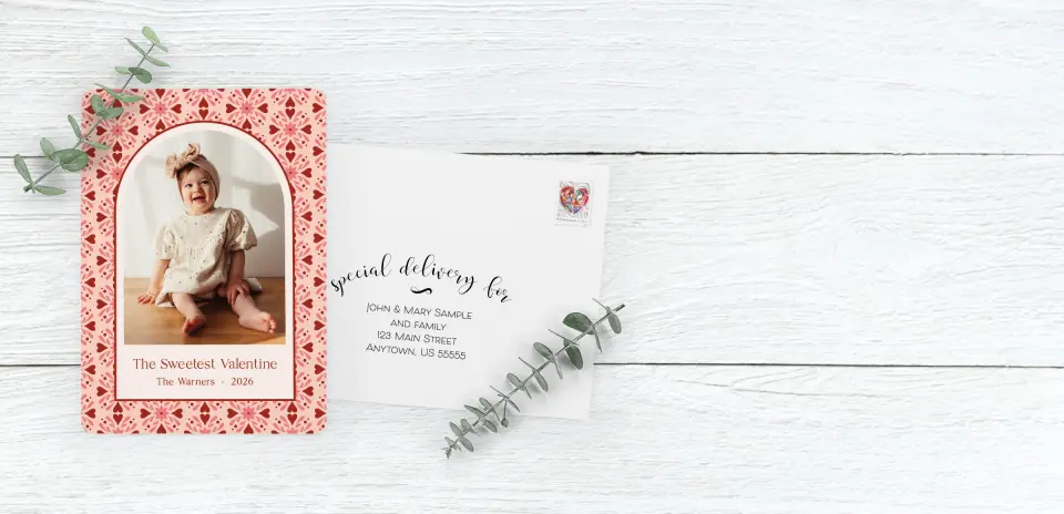 Save the Date Card with Optional Guest Addressing Service