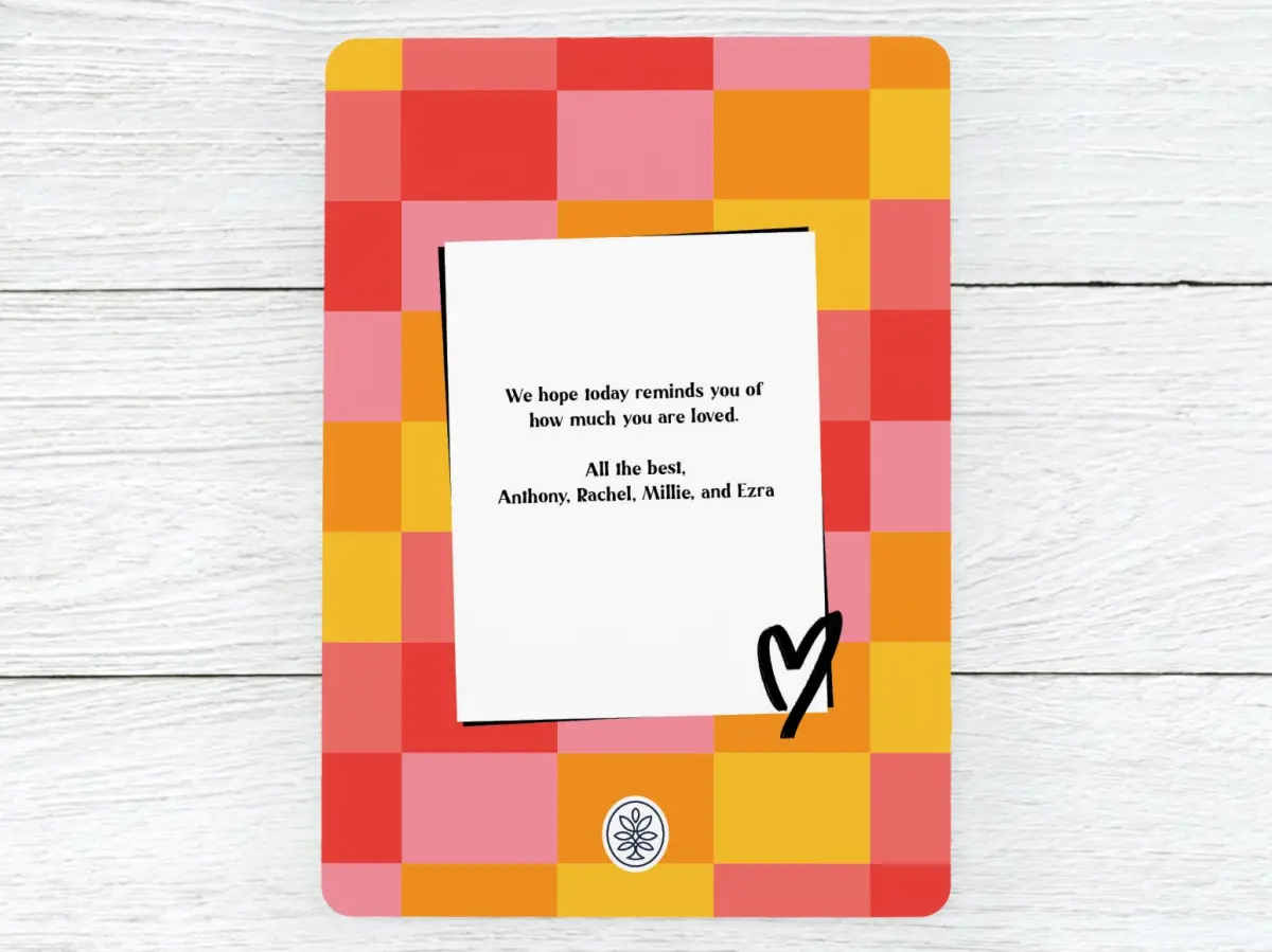 Save the Date Card Back