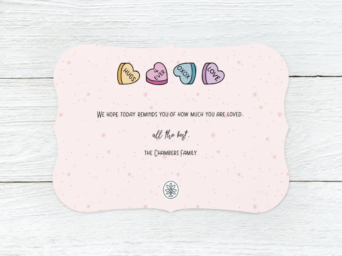 Save the Date Card Back