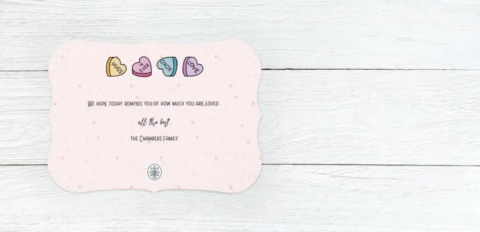 Save the Date Card Back