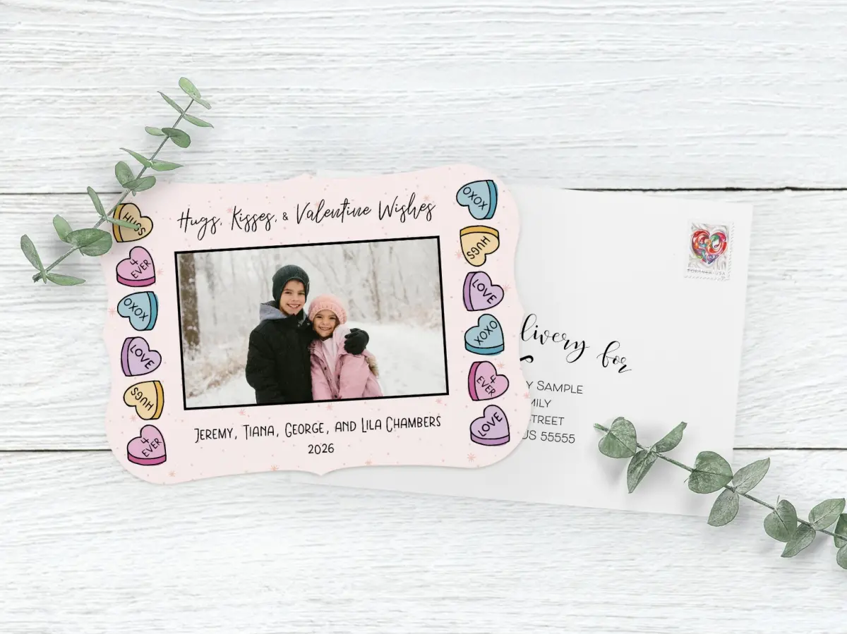Save the Date Card with Optional Guest Addressing Service