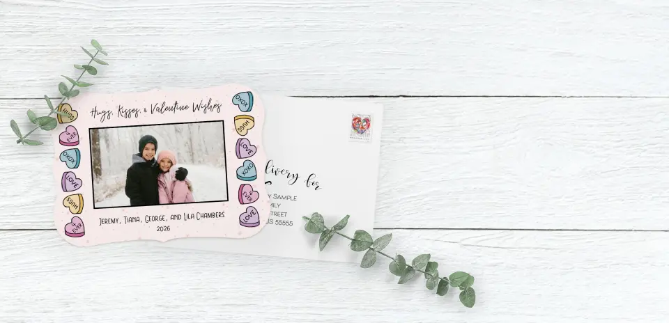 Save the Date Card with Optional Guest Addressing Service