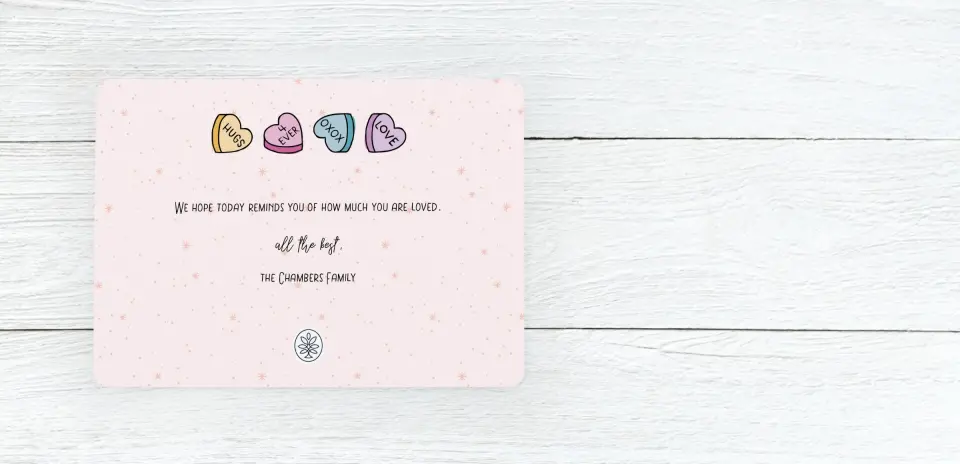 Save the Date Card Back