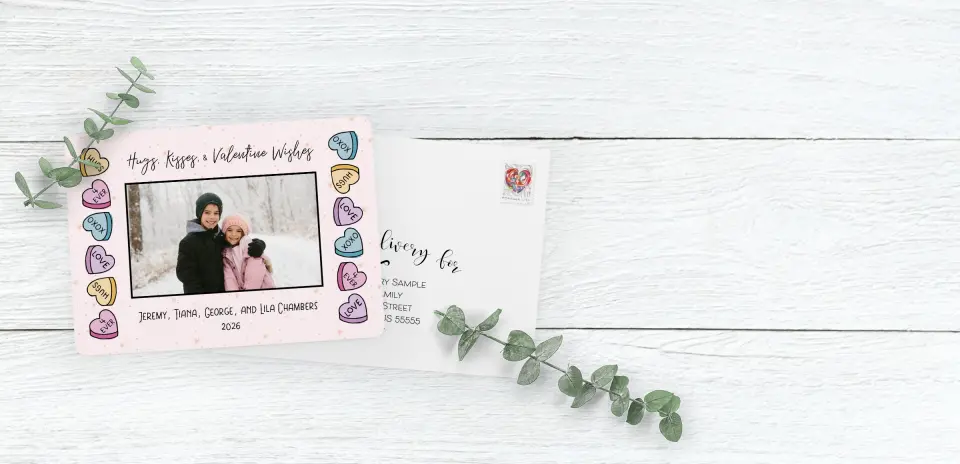 Save the Date Card with Optional Guest Addressing Service