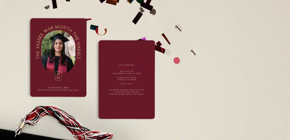 Grad Card Back