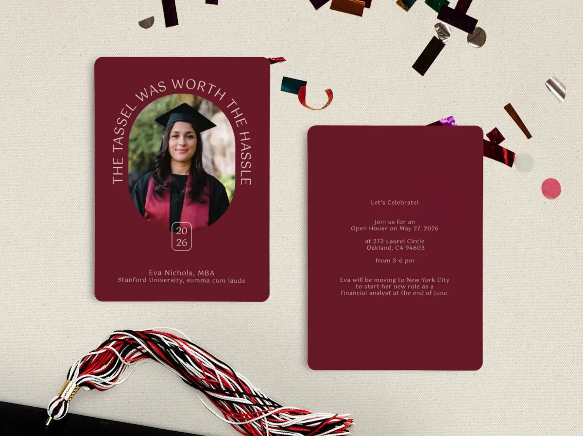 Grad Card Back