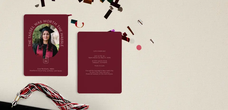 Grad Card Back