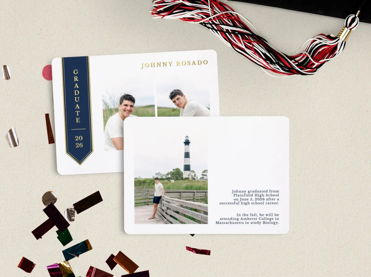 Grad Card Back