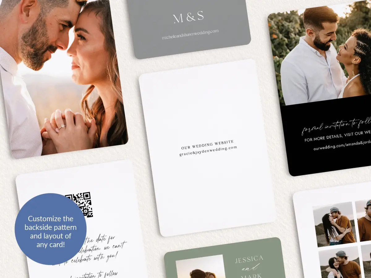 Back of Save the Date Card