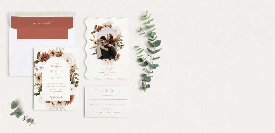Front of Save the Date Card