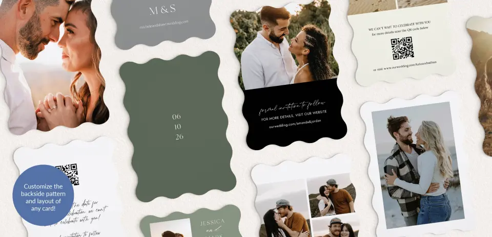 Back of Save the Date Card