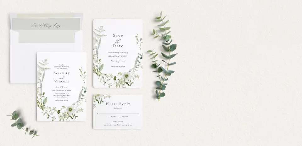 Front of Save the Date Card