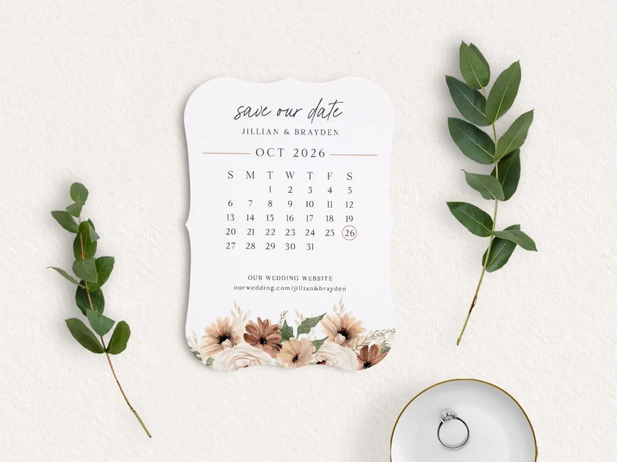 Save the Date Card with Optional Guest Addressing Service