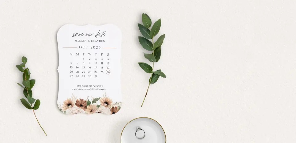 Save the Date Card with Optional Guest Addressing Service