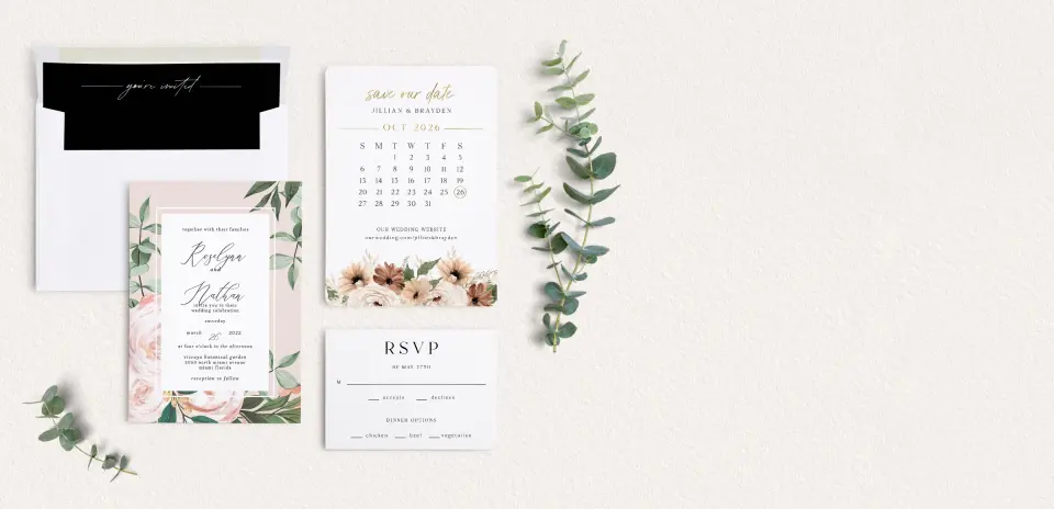 Front of Save the Date Card