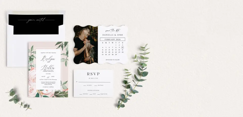 Front of Save the Date Card