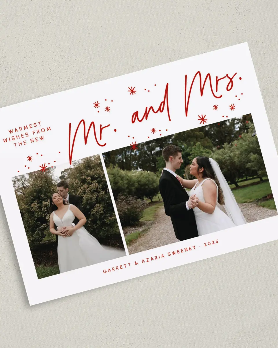 This is a 5" x 7" Christmas Card called Glistening Wishes printed in full color on Premium Smooth paper