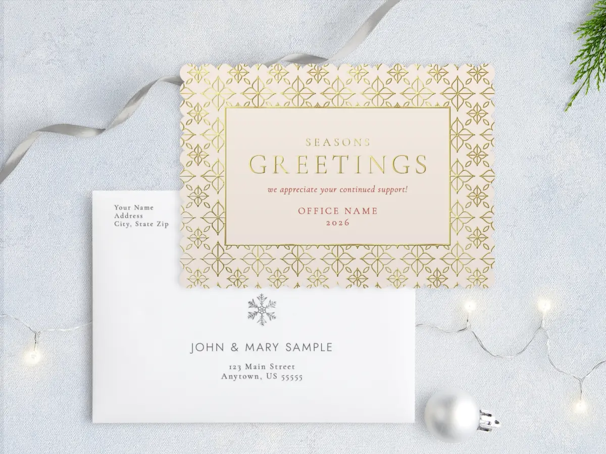 Front with Envelope Design