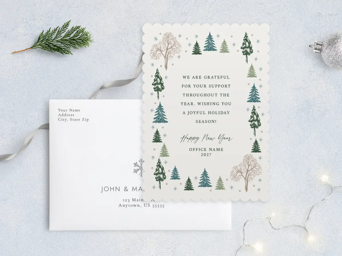 Front with Envelope Design