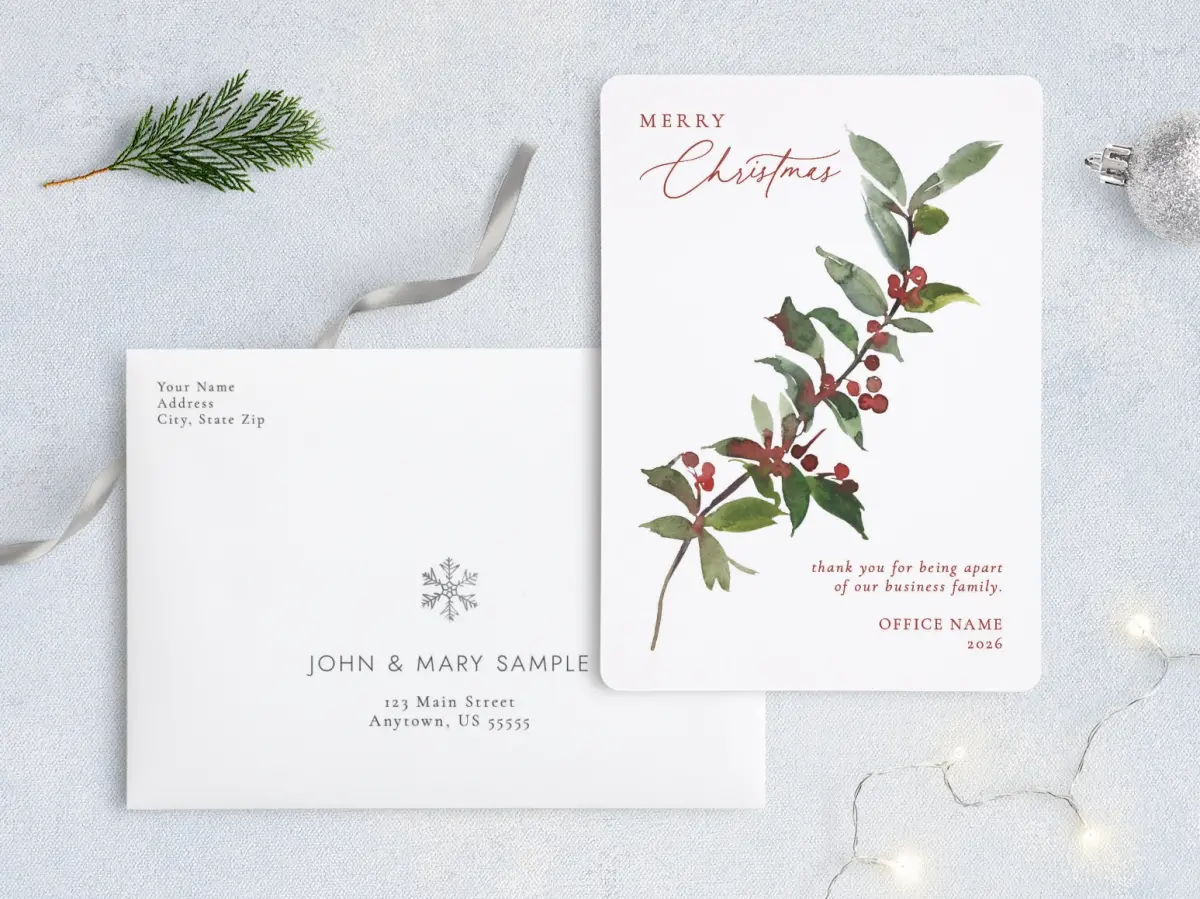 Front with Envelope Design