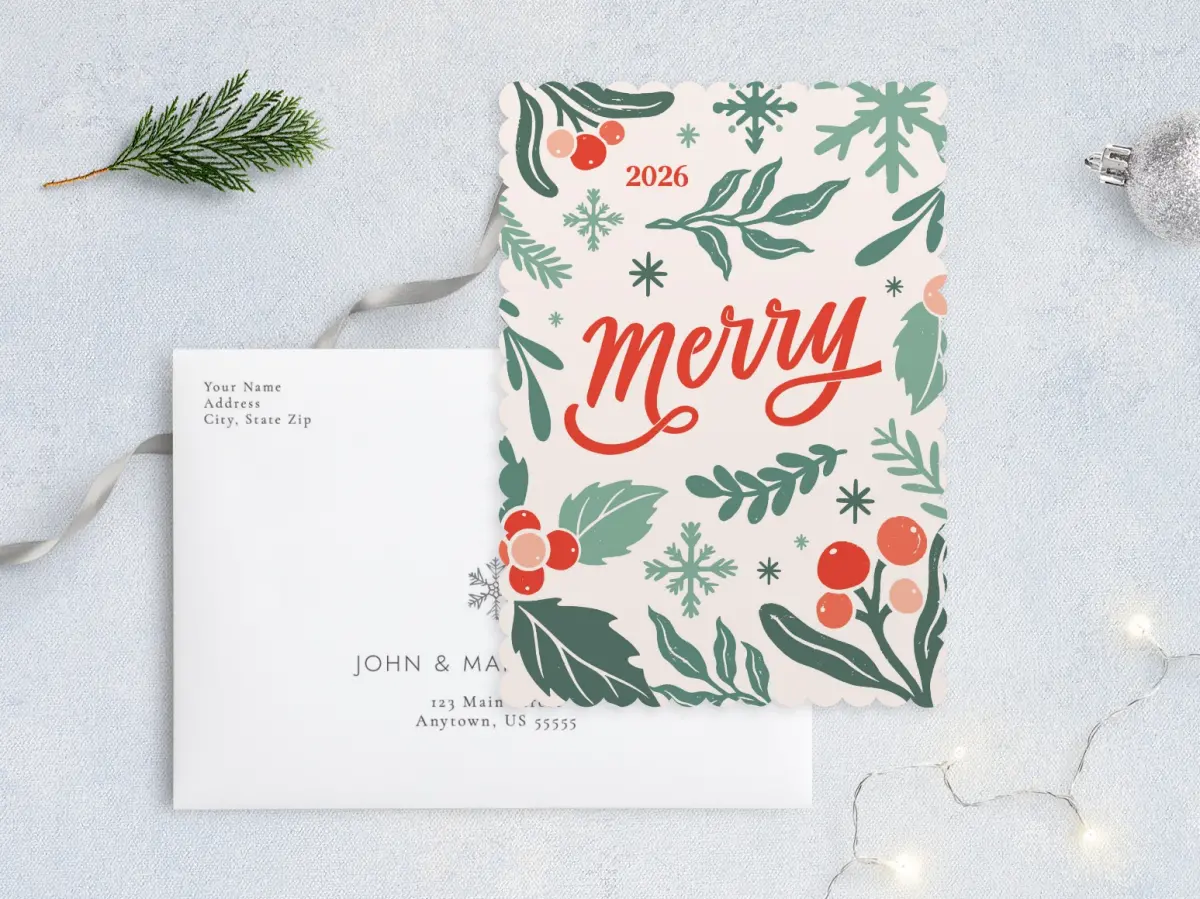 Front with Envelope Design