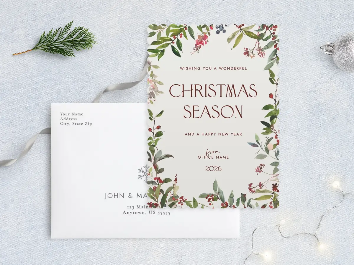 Front with Envelope Design
