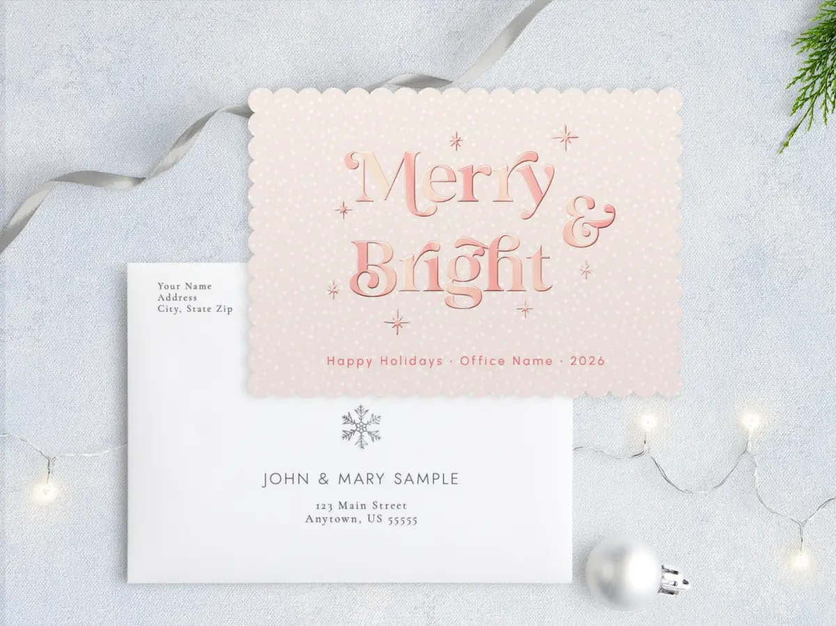 Front with Envelope Design