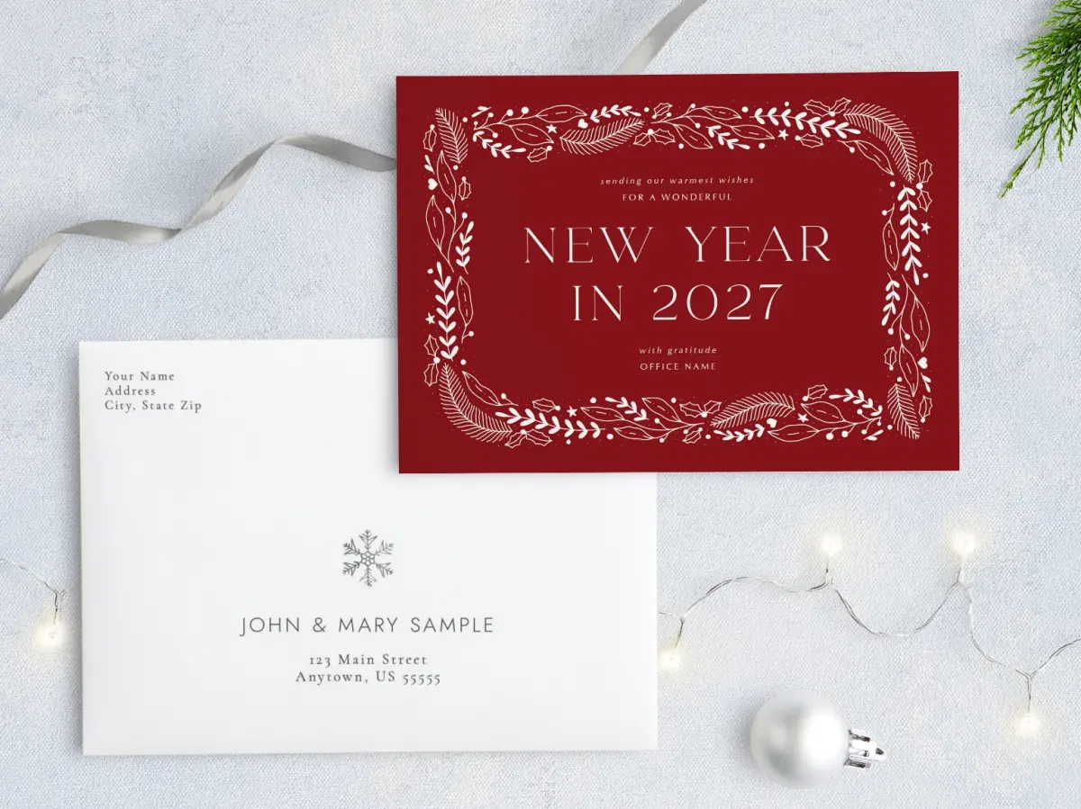 Front with Envelope Design