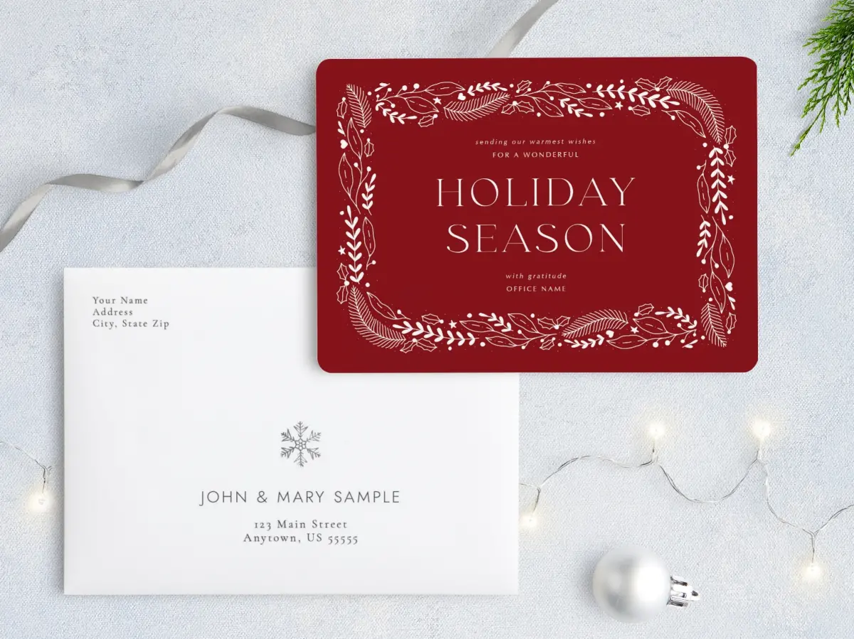Front with Envelope Design