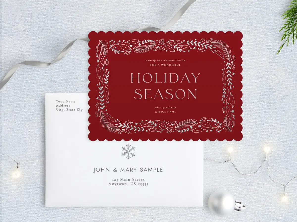 Front with Envelope Design