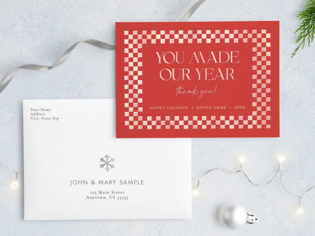 Front with Envelope Design