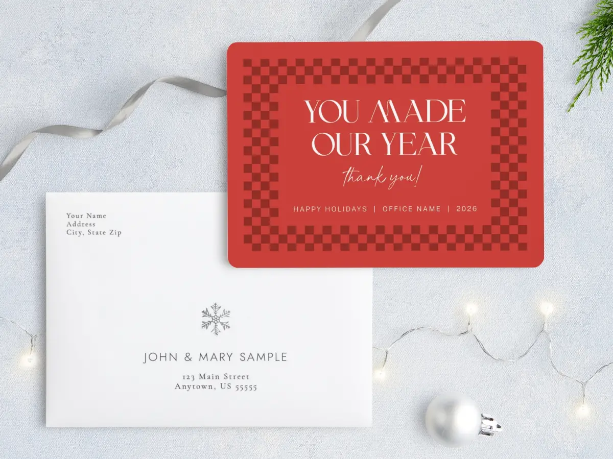 Front with Envelope Design