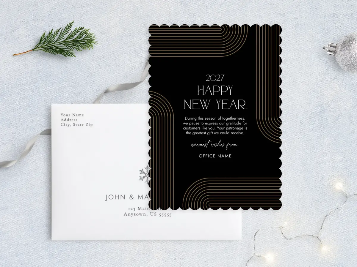 Front with Envelope Design