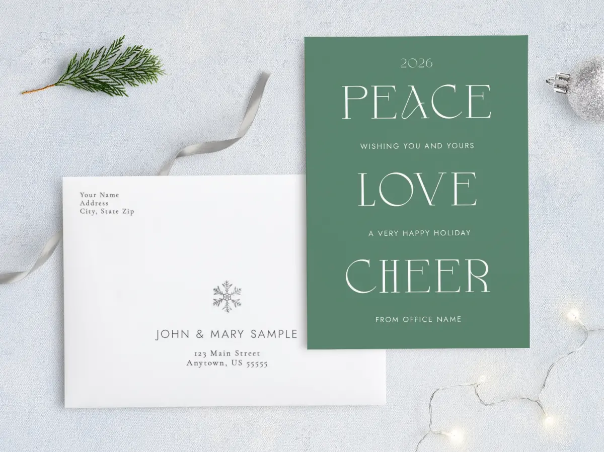 Front with Envelope Design