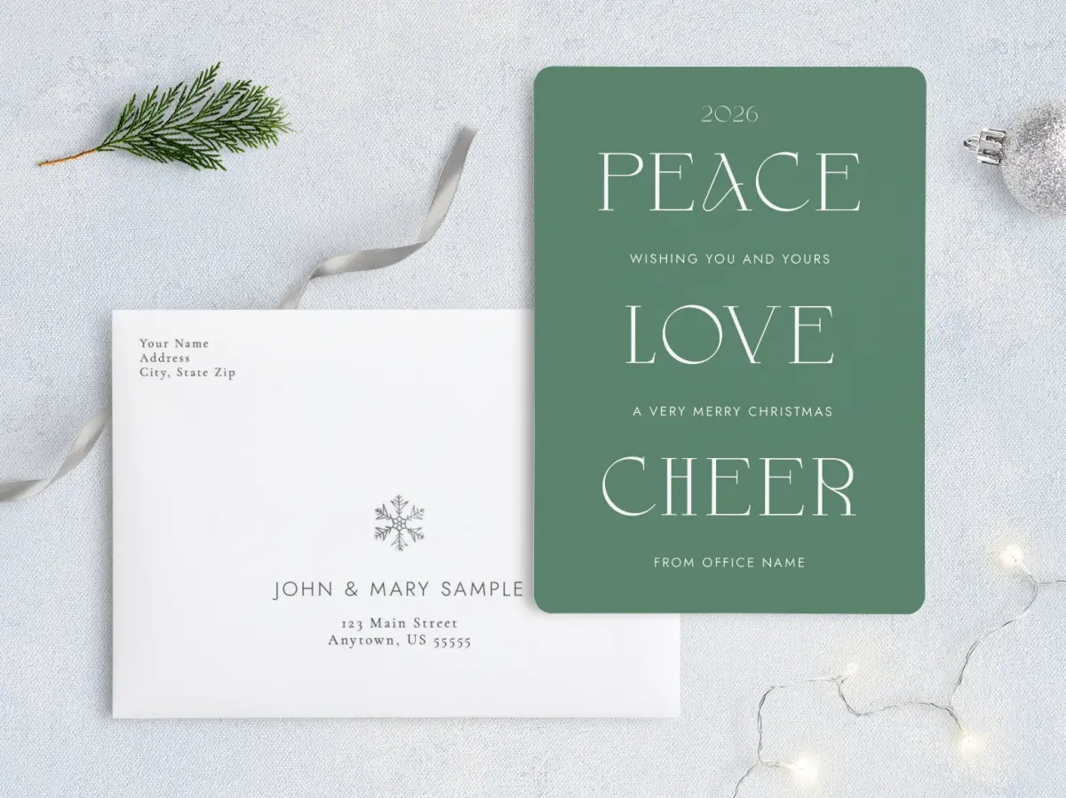 Front with Envelope Design