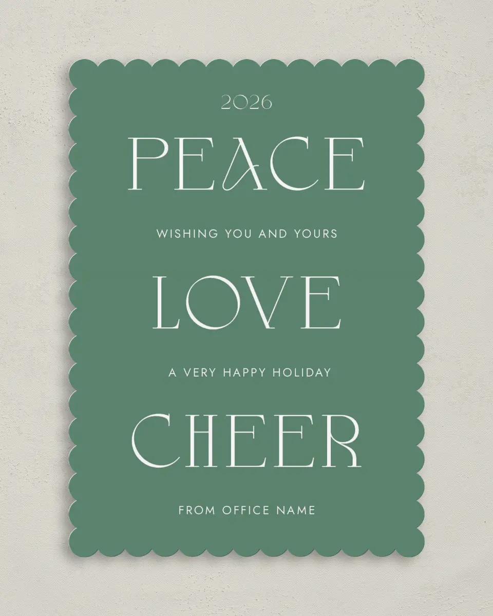 This is a 5" x 7" Christmas Card called Christmas Tranquility printed in full color on Premium Smooth paper on Premium Smooth paper on Premium Smooth paper