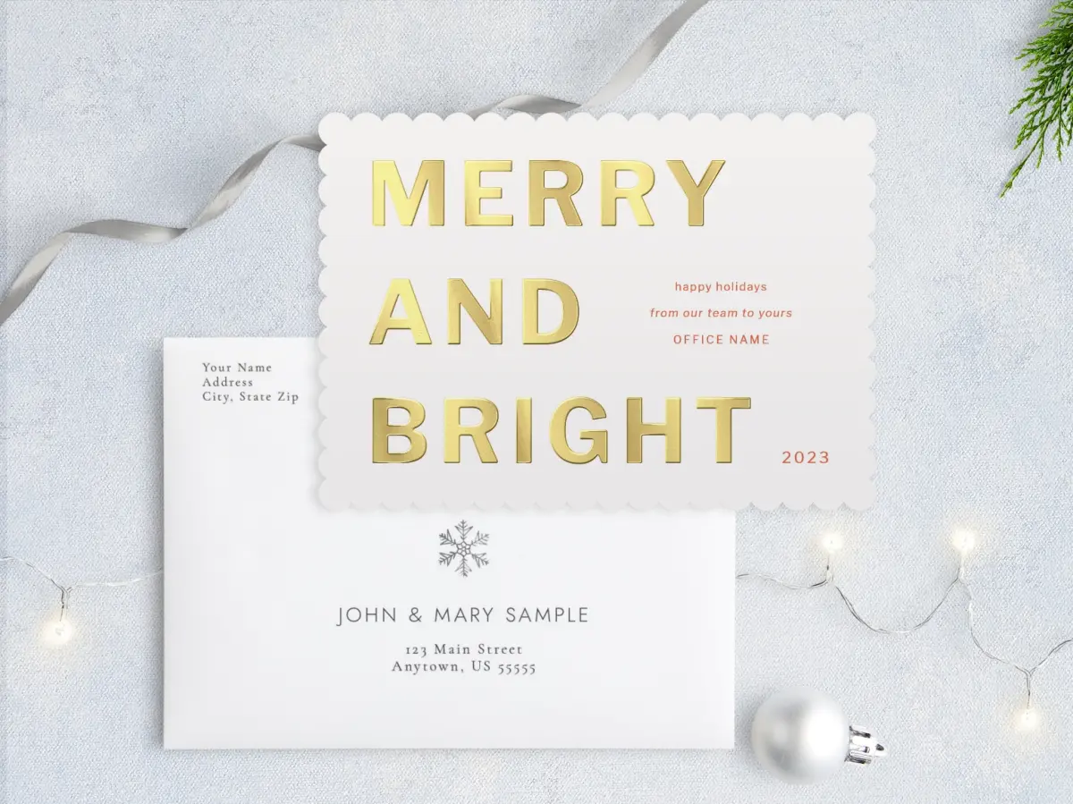 Front with Envelope Design