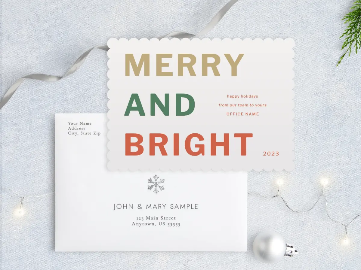 Front with Envelope Design