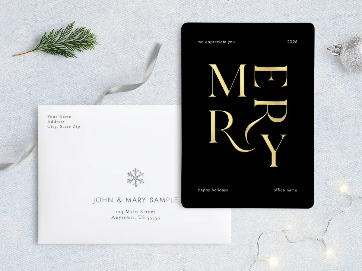 Front with Envelope Design