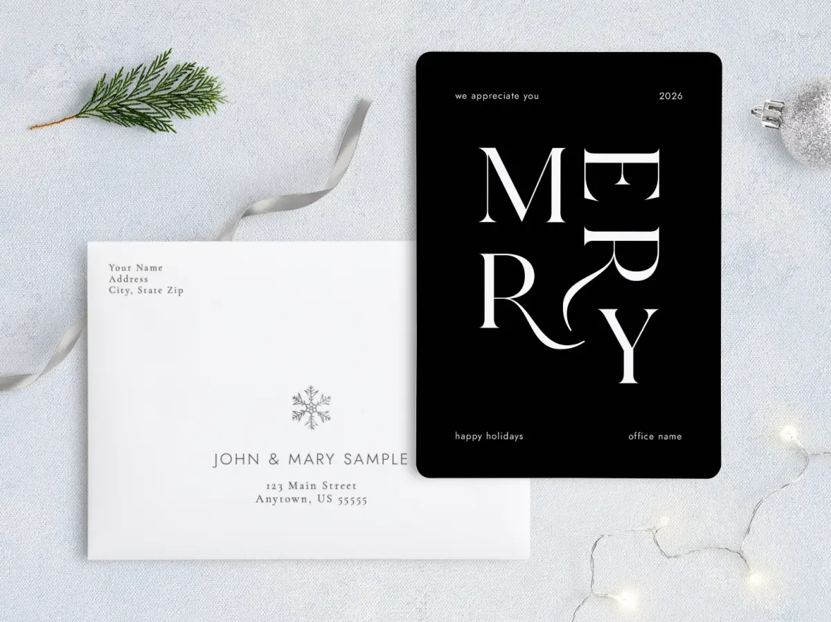 Front with Envelope Design