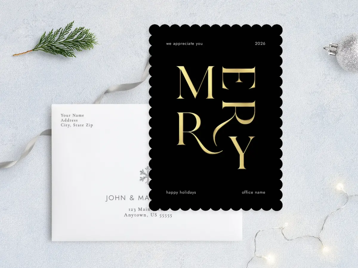 Front with Envelope Design
