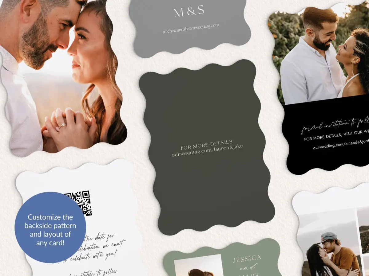 Back of Save the Date Card